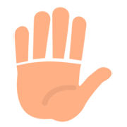 Emoji ✋ Mano Alzata su JoyPixels 1.0.