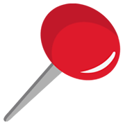 📍 Emoji Chincheta Redonda en JoyPixels 1.0.