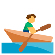 Emoji 🚣 Persona In Barca A Remi su JoyPixels 1.0.