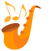 Emoji 🎷 Sassofono su JoyPixels 1.0.
