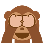 🙈 Emoji Mono Con Los Ojos Tapados en JoyPixels 1.0.