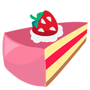 Émoji 🍰 Gâteau Sablé sur JoyPixels 1.0.