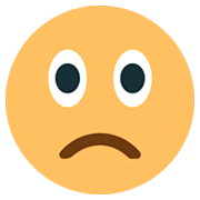Emoji 🙁 Faccina Leggermente Imbronciata su JoyPixels 1.0.