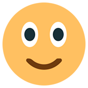 🙂 Emoji Cara Sonriendo Ligeramente en JoyPixels 1.0.