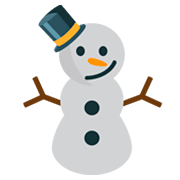 ⛄ Emoji Schneemann ohne Schneeflocken JoyPixels 1.0.