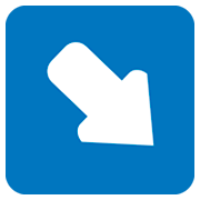 ↘️ Emoji Flecha Hacia La Esquina Inferior Derecha en JoyPixels 1.0.