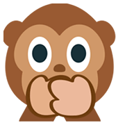 🙊 Emoji Mono Con La Boca Tapada en JoyPixels 1.0.