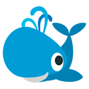 🐳 Emoji Baleia Esguichando água na JoyPixels 1.0.