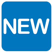 Emoji 🆕 Pulsante NEW su JoyPixels 1.0.