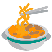Emoji 🍜 Ciotola Fumante su JoyPixels 1.0.