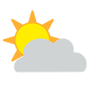 Emoji ⛅ Sole Coperto su JoyPixels 1.0.