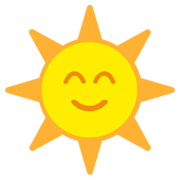 🌞 Emoji Sol Con Cara en JoyPixels 1.0.