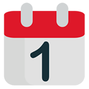 📆 Emoji Calendario Recortable en JoyPixels 1.0.