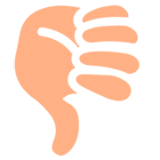 Emoji 👎 Pollice Verso su JoyPixels 1.0.