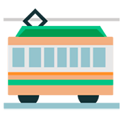 🚋 Emoji Vagón De Tranvía en JoyPixels 1.0.