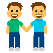 Émoji 👬 Deux Hommes Se Tenant La Main sur JoyPixels 1.0.