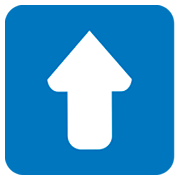 Emoji ⬆️ Freccia Rivolta Verso L’alto su JoyPixels 1.0.