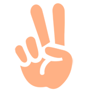 Emoji ✌️ Vittoria su JoyPixels 1.0.