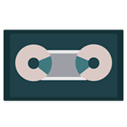 Émoji 📼 Cassette Vidéo sur JoyPixels 1.0.
