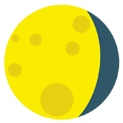 🌖 Emoji Luna Gibosa Menguante en JoyPixels 1.0.