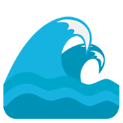 Emoji 🌊 Onda su JoyPixels 1.0.