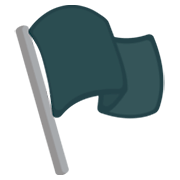 Emoji 🏴 Bandiera Nera su JoyPixels 1.0.