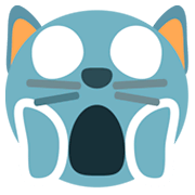 🙀 Emoji Gato Asustado en JoyPixels 1.0.