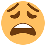 😩 Emoji Rosto Desolado na JoyPixels 1.0.