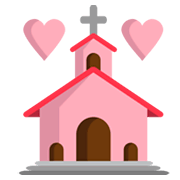 💒 Emoji Iglesia Celebrando Boda en JoyPixels 1.0.