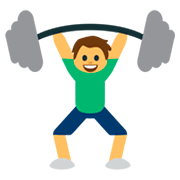 🏋️ Emoji Gewichtheber(in) JoyPixels 1.0.