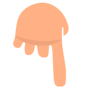 👇 Emoji Dorso De Mano Con índice Hacia Abajo en JoyPixels 1.0.