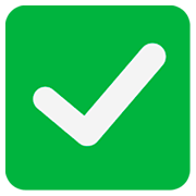 ✅ Emoji Botón De Marca De Verificación en JoyPixels 1.0.