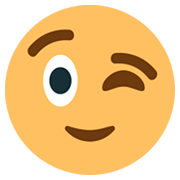 😉 Emoji Cara Guiñando El Ojo en JoyPixels 1.0.