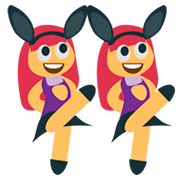 Emoji 👯 Persone Con Orecchie Da Coniglio su JoyPixels 1.0.