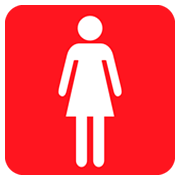 Emoji 🚺 Simbolo Del Bagno Delle Donne su JoyPixels 1.0.