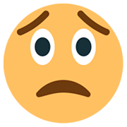 Emoji 😟 Faccina Preoccupata su JoyPixels 1.0.