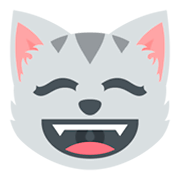 Emoji Rosto De Gato Sorrindo Com Olhos Sorridentes no JoyPixels 2.0.