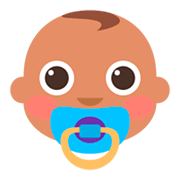 Émoji 👶🏽 Bébé : Peau Légèrement Mate sur JoyPixels 3.0.
