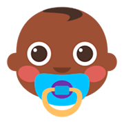👶🏿 Emoji Bebê: Pele Escura na JoyPixels 3.0.