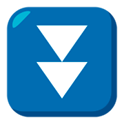 Emoji ⏬ Doppia Freccia In Basso su JoyPixels 3.0.