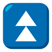 ⏫ Emoji Triángulo Doble Hacia Arriba en JoyPixels 3.0.