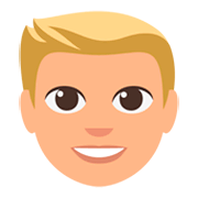 👱🏼‍♂️ Emoji Hombre Rubio: Tono De Piel Claro Medio en JoyPixels 3.0.