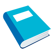 📘 Emoji Livro Azul na JoyPixels 3.0.