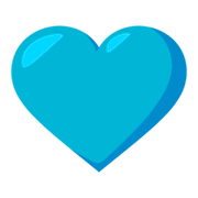 💙 Emoji blaues Herz JoyPixels 3.0.