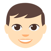 👦🏻 Emoji Junge: helle Hautfarbe JoyPixels 3.0.