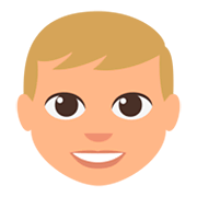 👦🏼 Emoji Junge: mittelhelle Hautfarbe JoyPixels 3.0.