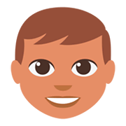 👦🏽 Emoji Niño: Tono De Piel Medio en JoyPixels 3.0.
