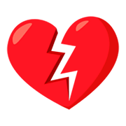 Emoji 💔 Cuore Infranto su JoyPixels 3.0.