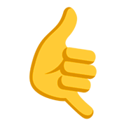 🤙 Emoji ruf-mich-an-Handzeichen JoyPixels 3.0.