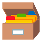 Emoji 🗃️ Schedario Da Tavolo su JoyPixels 3.0.